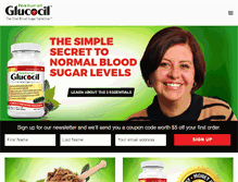Tablet Screenshot of glucocil.com